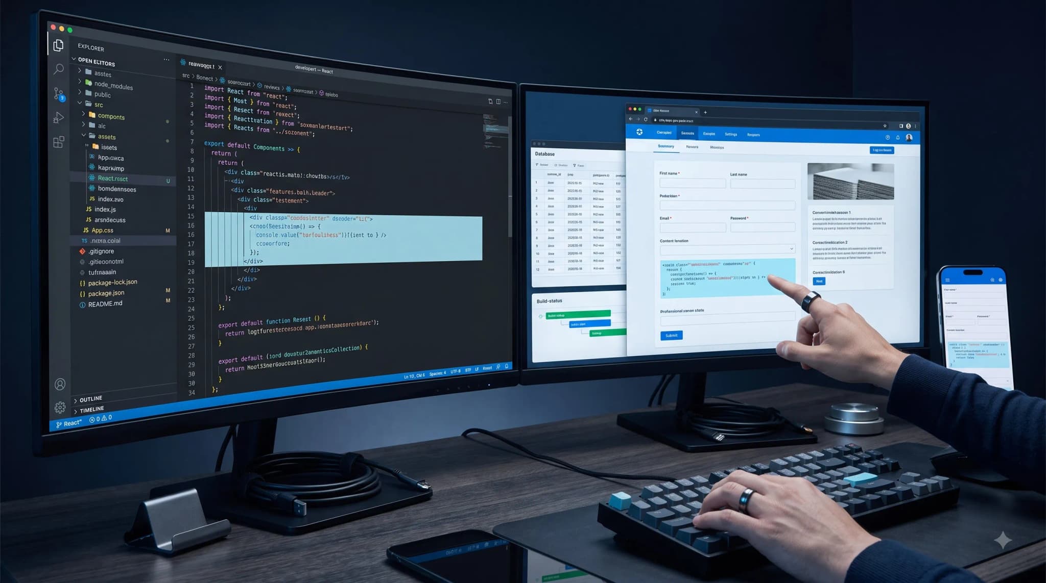 Build — Turn the agreed scope into a working product. Develop the in
