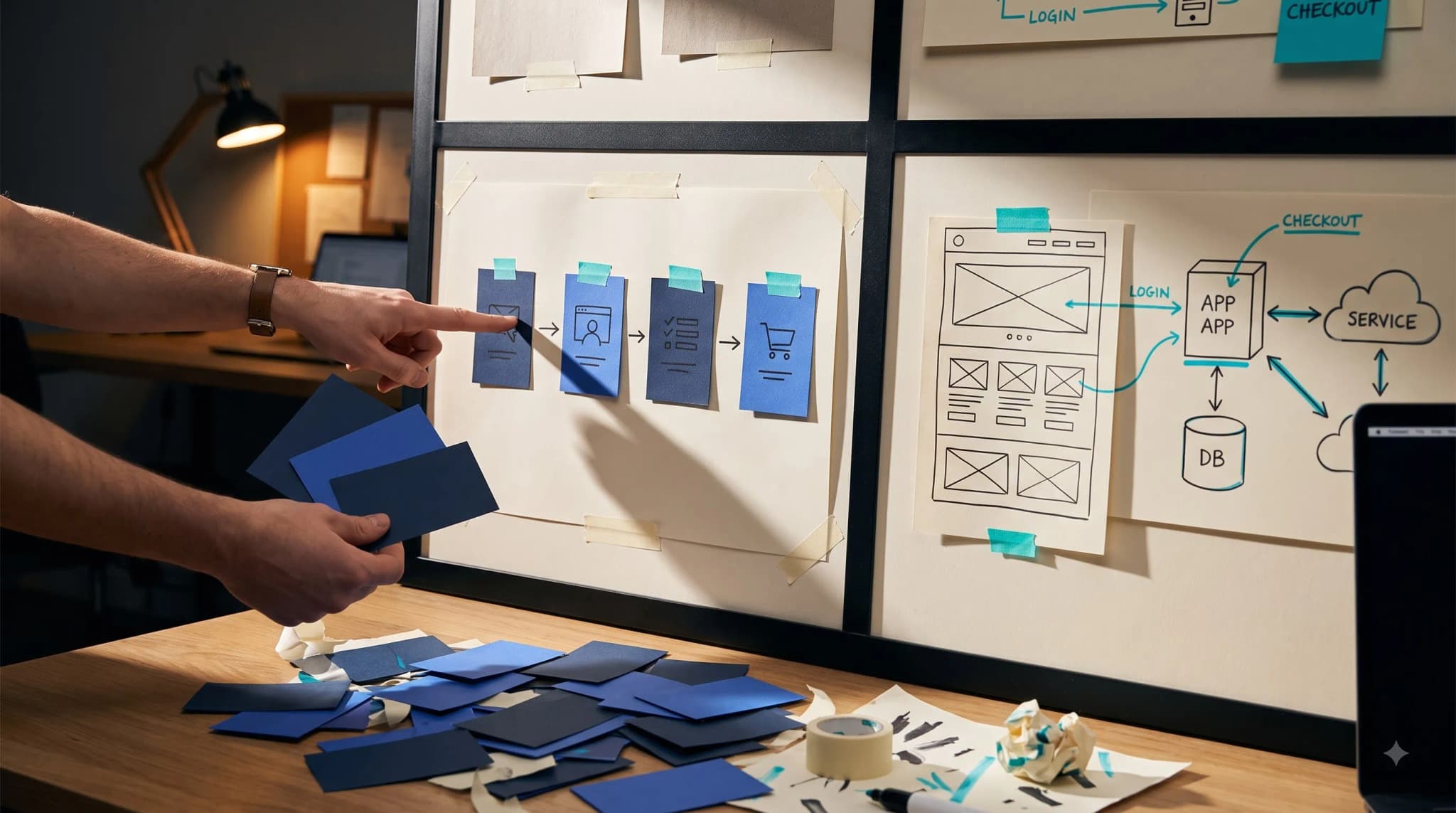 Discover — Map the core user journey, cut nonessential features, and de